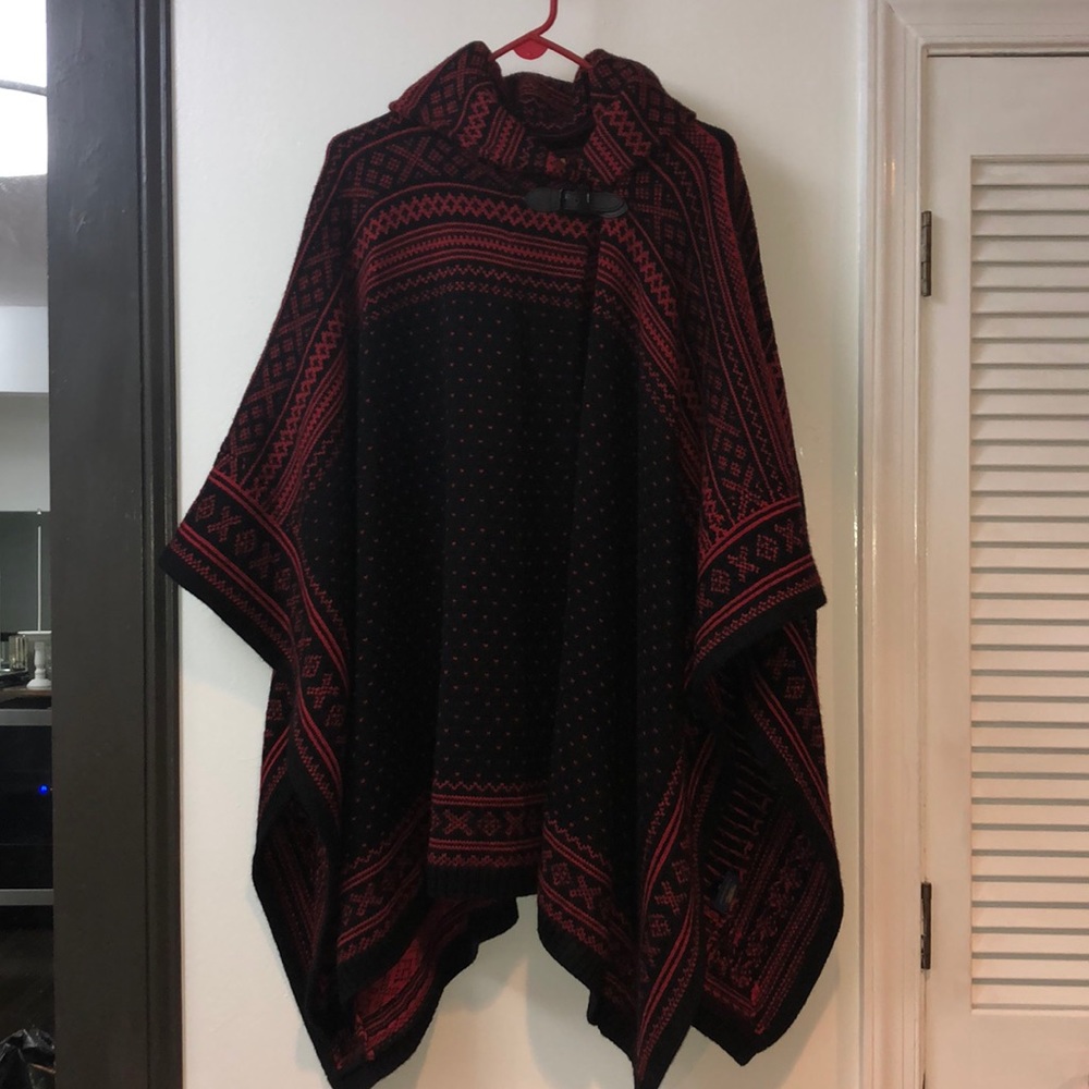 COPY - Ralph Lauren patterned poncho/cape
